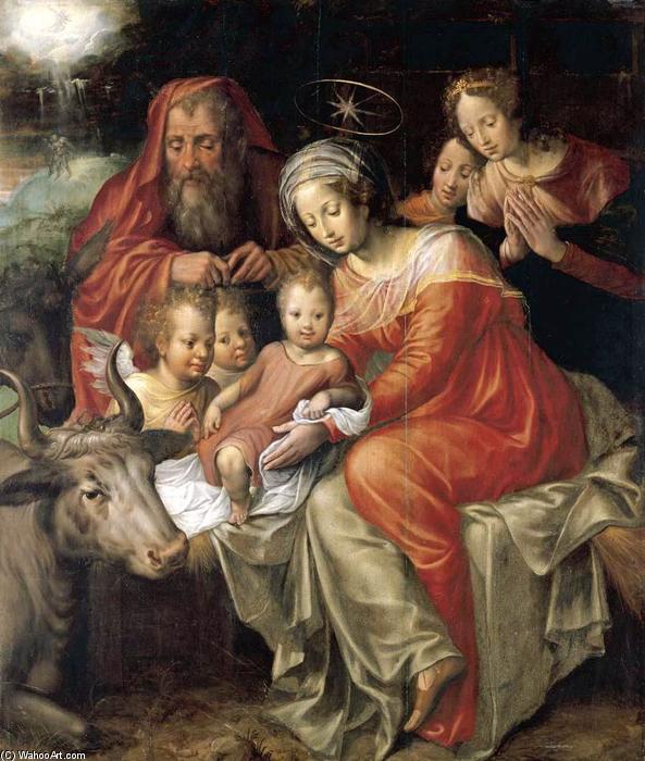 WikiOO.org - Εγκυκλοπαίδεια Καλών Τεχνών - Ζωγραφική, έργα τέχνης Jacob Adriaensz Backer - The Nativity