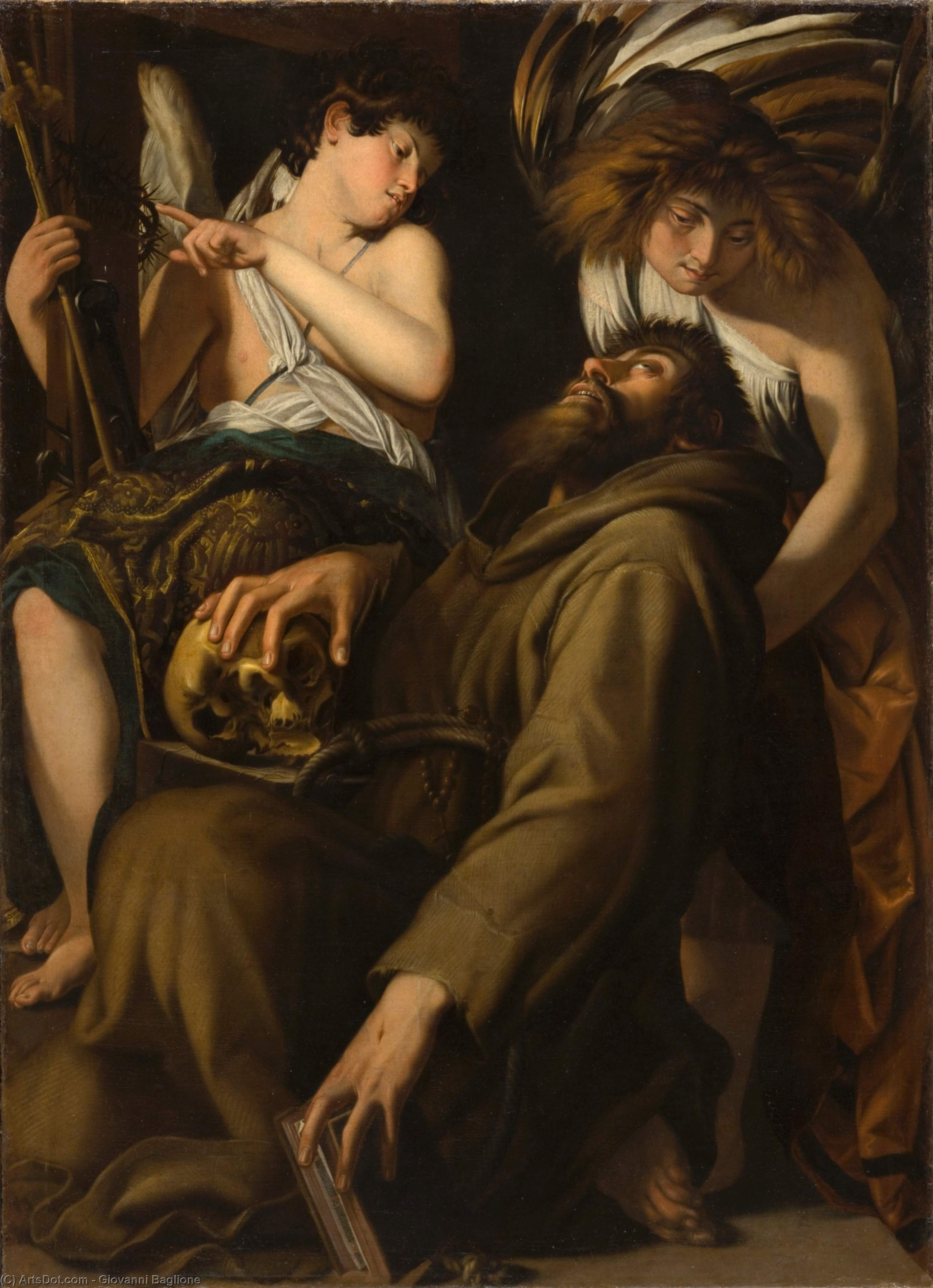 WikiOO.org - Encyclopedia of Fine Arts - Lukisan, Artwork Giovanni Baglione - The Ecstasy of St Francis