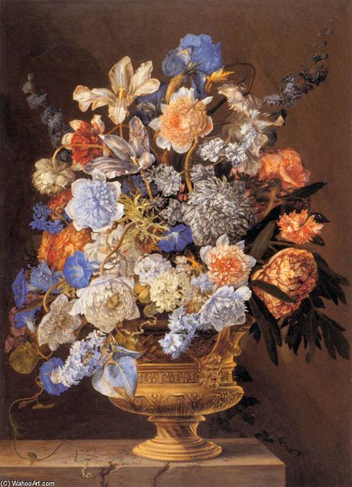 Wikioo.org - สารานุกรมวิจิตรศิลป์ - จิตรกรรม Jacques Ii Bailly - Bouquet of Flowers