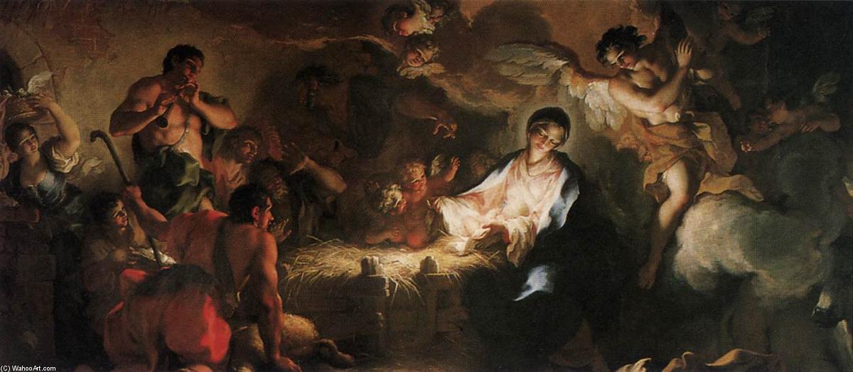 Wikioo.org - Bách khoa toàn thư về mỹ thuật - Vẽ tranh, Tác phẩm nghệ thuật Antonio Balestra - Adoration of the Shepherds