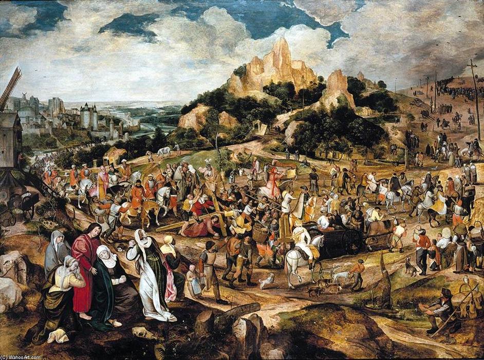 WikiOO.org - Enciklopedija dailės - Tapyba, meno kuriniai Peeter Baltens - Christ on the Road to Calvary