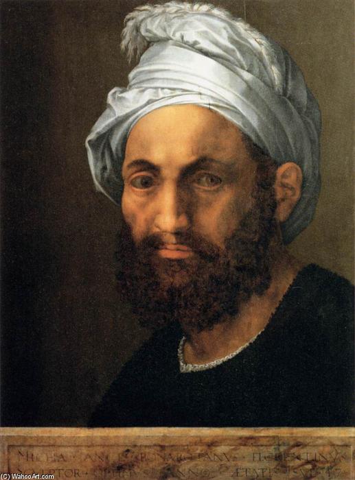 WikiOO.org - אנציקלופדיה לאמנויות יפות - ציור, יצירות אמנות Baccio Bandinelli (Bartolommeo Brandini) - Portrait of Michelangelo