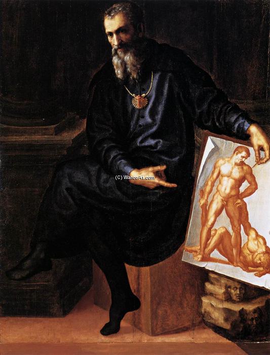 Wikioo.org – La Enciclopedia de las Bellas Artes - Pintura, Obras de arte de Baccio Bandinelli (Bartolommeo Brandini) - autorretrato