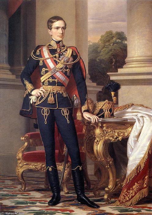 Wikioo.org - The Encyclopedia of Fine Arts - Painting, Artwork by Miklos Barabas - Portrait of Emperor Franz Joseph I