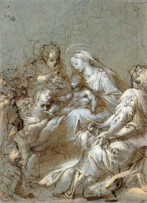 WikiOO.org - Enciclopédia das Belas Artes - Pintura, Arte por Federico Fiori Barocci - The Adoration of the Magi
