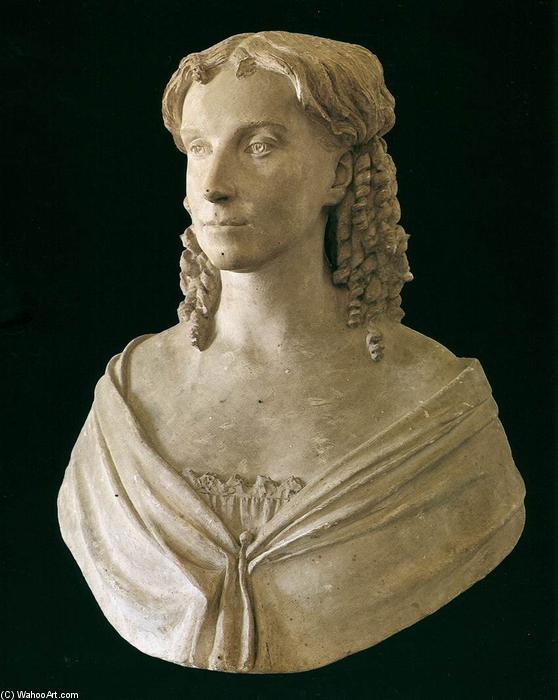 WikiOO.org - Encyclopedia of Fine Arts - Lukisan, Artwork Lorenzo Bartolini - The Sculptor's Wife