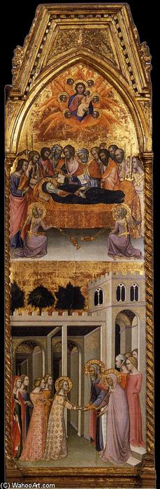 Wikioo.org - The Encyclopedia of Fine Arts - Painting, Artwork by Bartolo Di Fredi - The Coronation of the Virgin (detail)