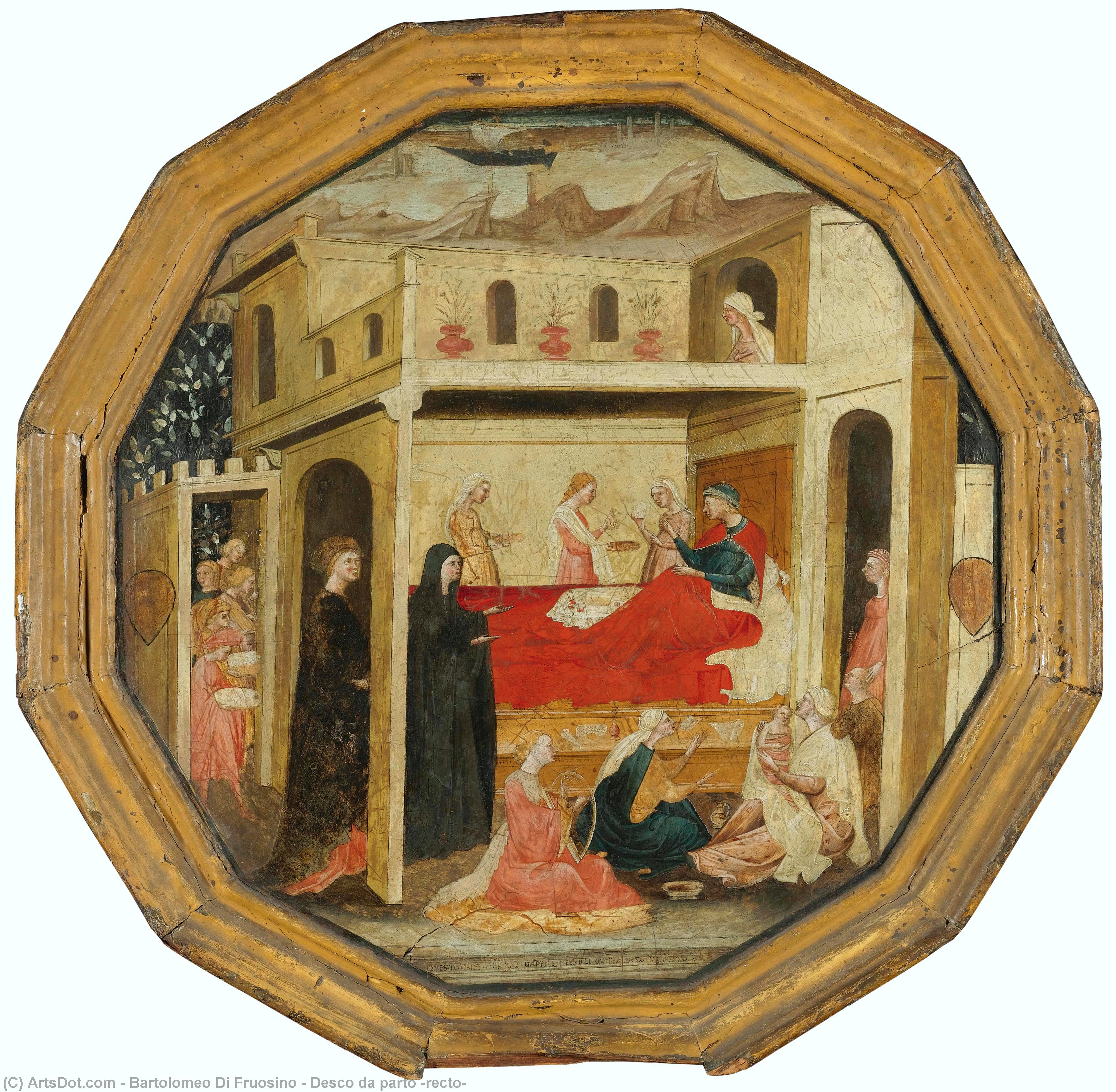 Wikioo.org - The Encyclopedia of Fine Arts - Painting, Artwork by Bartolomeo Di Fruosino - Desco da parto (recto)