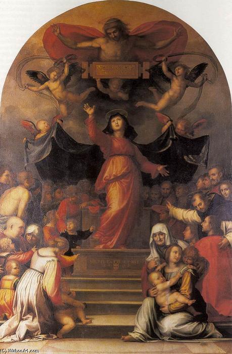 WikiOO.org – 美術百科全書 - 繪畫，作品 Fra Bartolomeo - 麦当娜德拉 任凭
