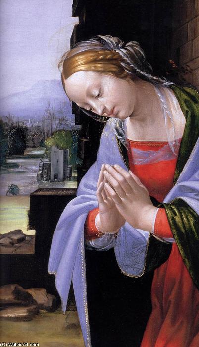 WikiOO.org – 美術百科全書 - 繪畫，作品 Fra Bartolomeo - 的崇拜  的 基督 孩子 细节
