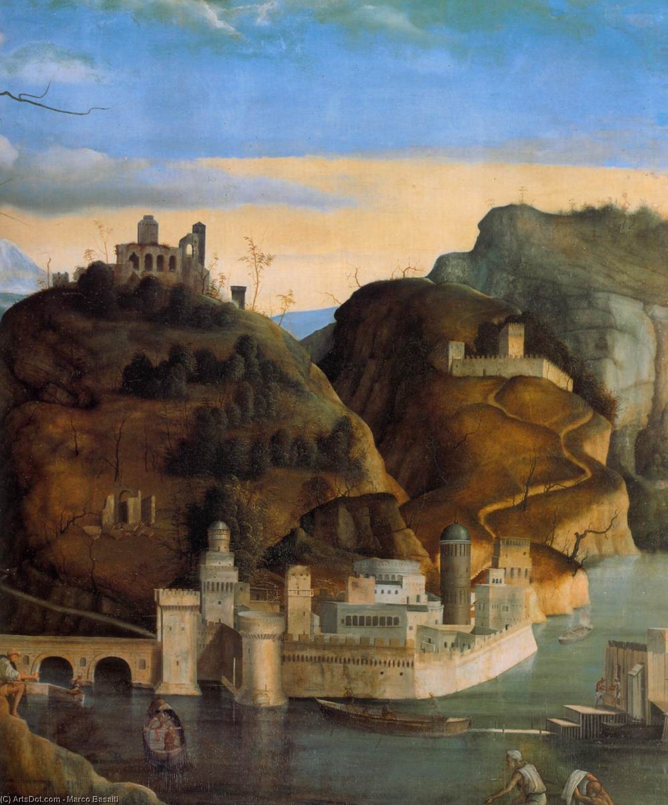 WikiOO.org - Encyclopedia of Fine Arts - Lukisan, Artwork Marco Basaiti - Call of the Sons of Zebedee (detail)