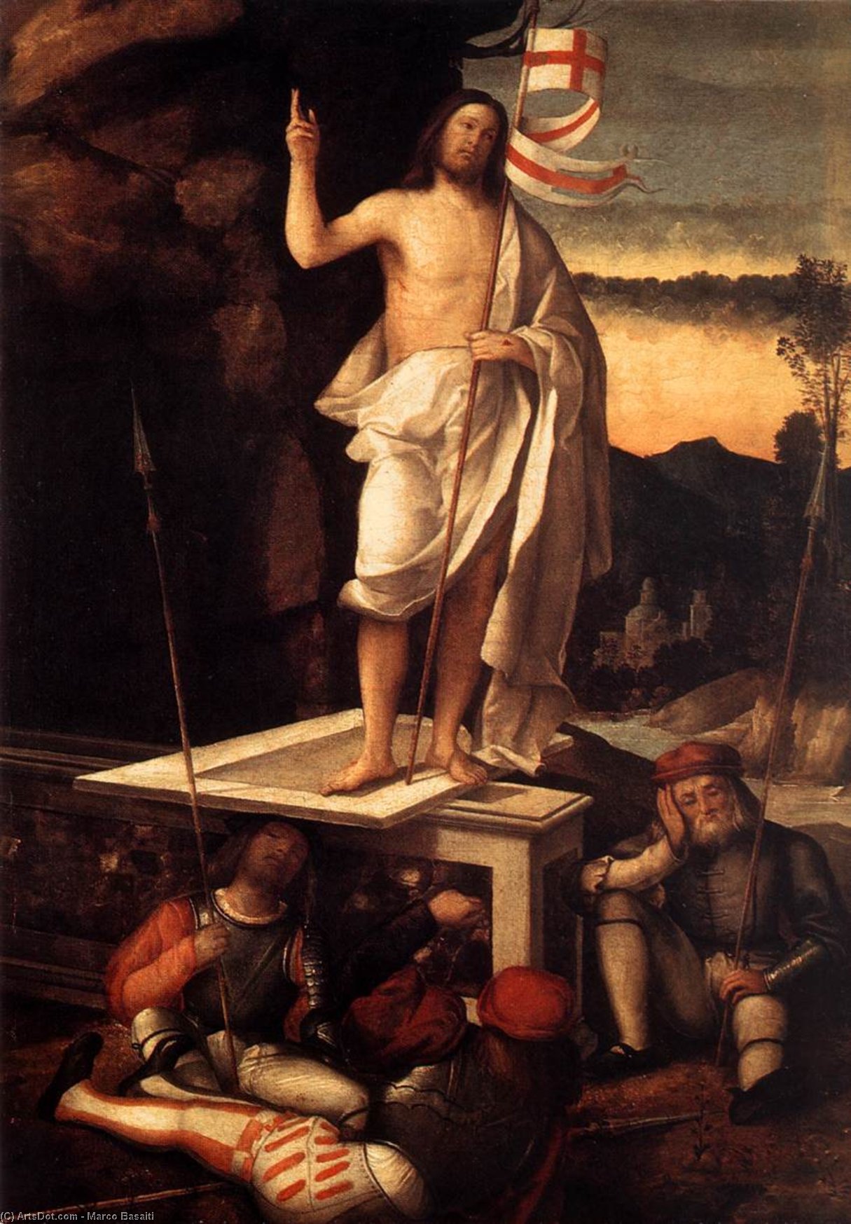 Wikioo.org – L'Encyclopédie des Beaux Arts - Peinture, Oeuvre de Marco Basaiti - résurrection du christ