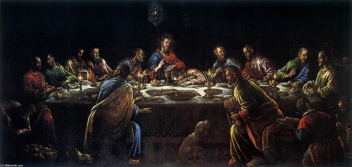 Wikioo.org - The Encyclopedia of Fine Arts - Painting, Artwork by Leandro Bassano - The Last Supper
