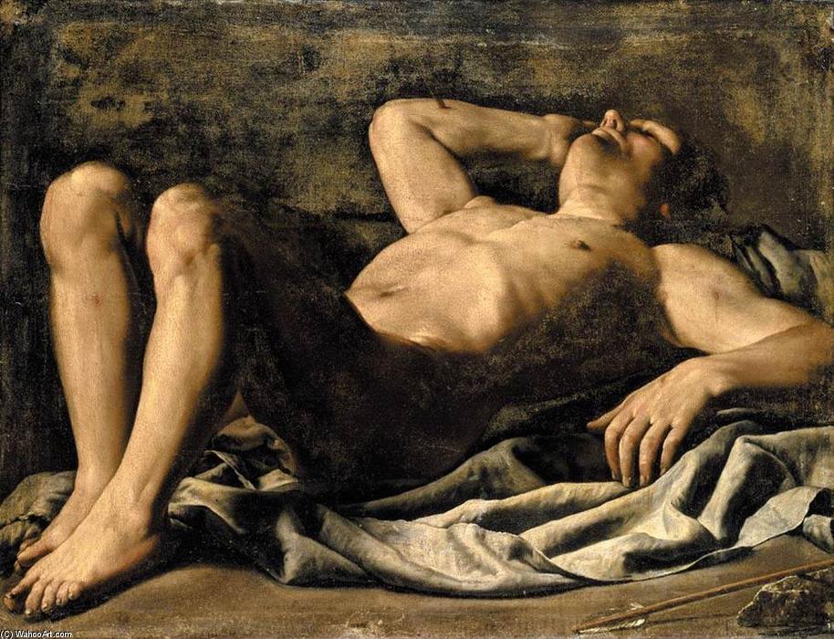 WikiOO.org - Encyclopedia of Fine Arts - Maľba, Artwork Marcantonio Bassetti - St Sebastian