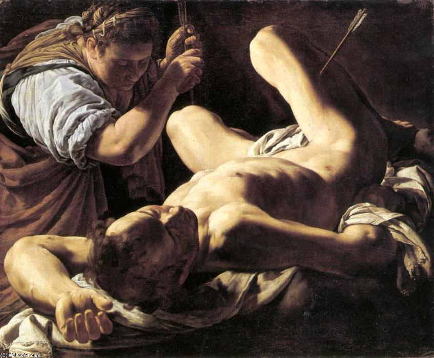 Wikioo.org – L'Encyclopédie des Beaux Arts - Peinture, Oeuvre de Marcantonio Bassetti - St Sébastien soigné par sainte Irène