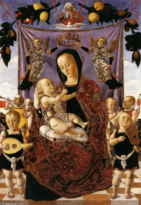 WikiOO.org - Enciklopedija dailės - Tapyba, meno kuriniai Lazzaro Bastiani - Madonna of Humility