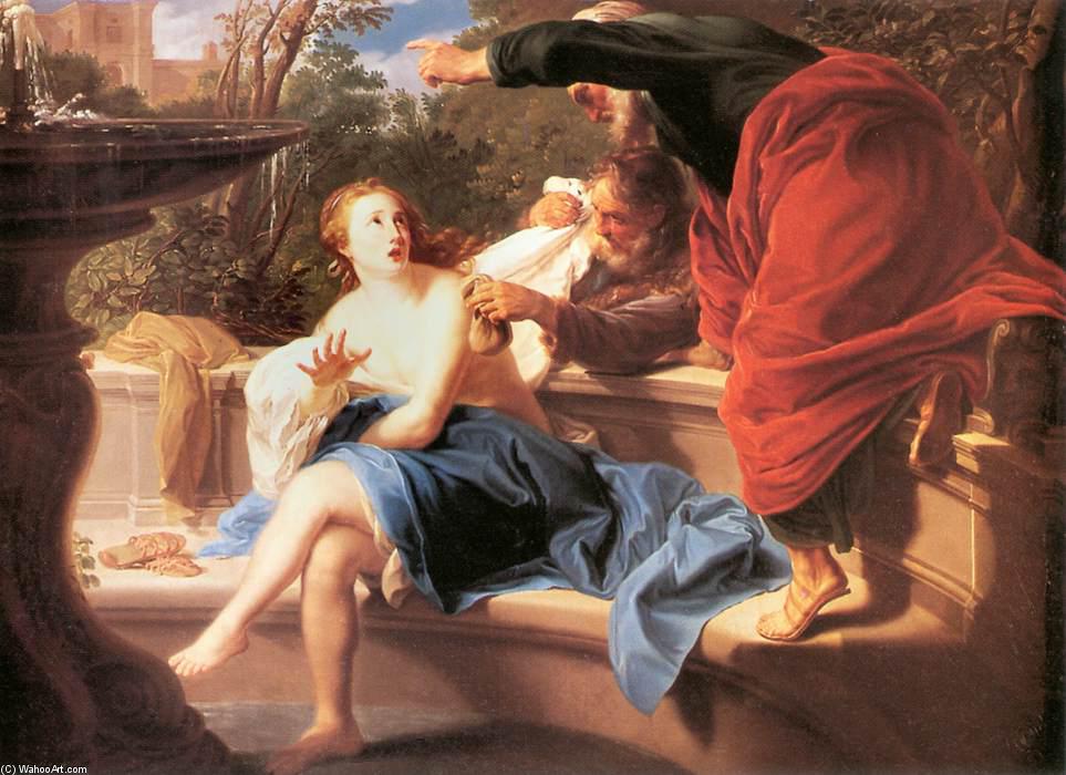 Wikioo.org - The Encyclopedia of Fine Arts - Painting, Artwork by Pompeo Batoni - Susanna and the Elders