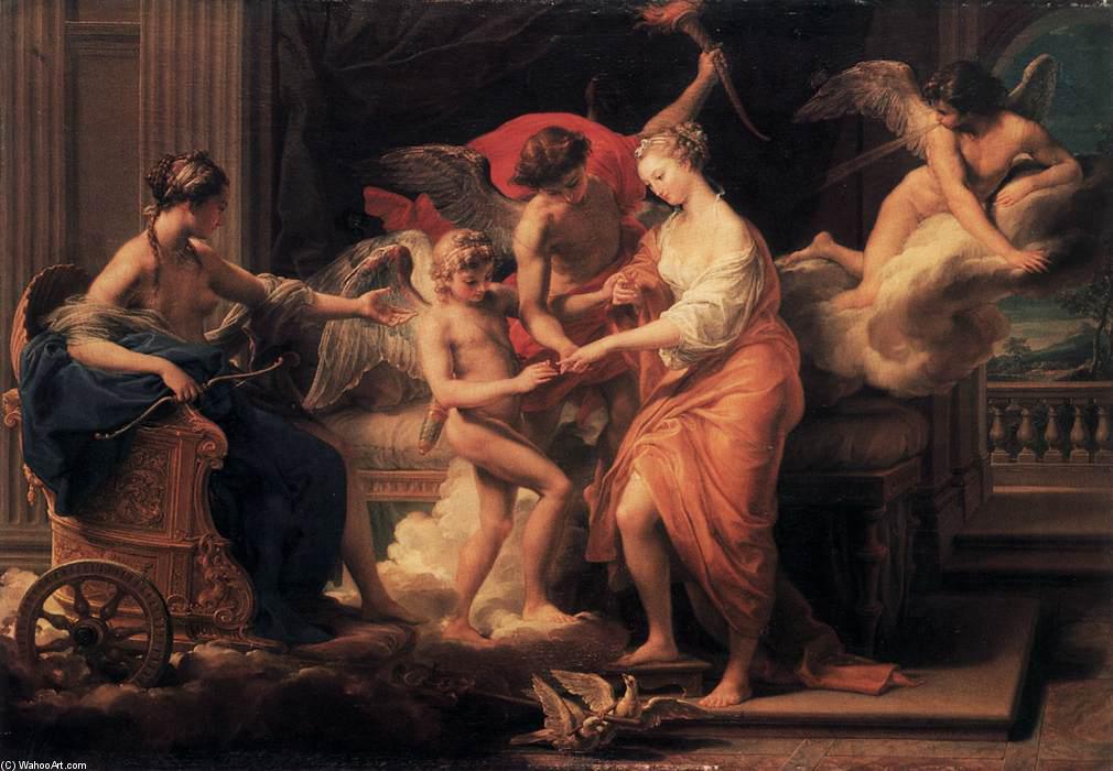 Wikioo.org - The Encyclopedia of Fine Arts - Painting, Artwork by Pompeo Batoni - The Marriage of Cupid and Psyche