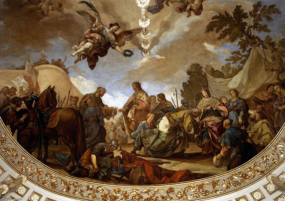 Wikioo.org - The Encyclopedia of Fine Arts - Painting, Artwork by Francisco Bayeu Y Subias - Ceiling fresco (detail)