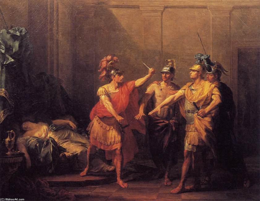 Wikioo.org – L'Enciclopedia delle Belle Arti - Pittura, Opere di Jacques Antoine Beaufort - Il giuramento di Bruto