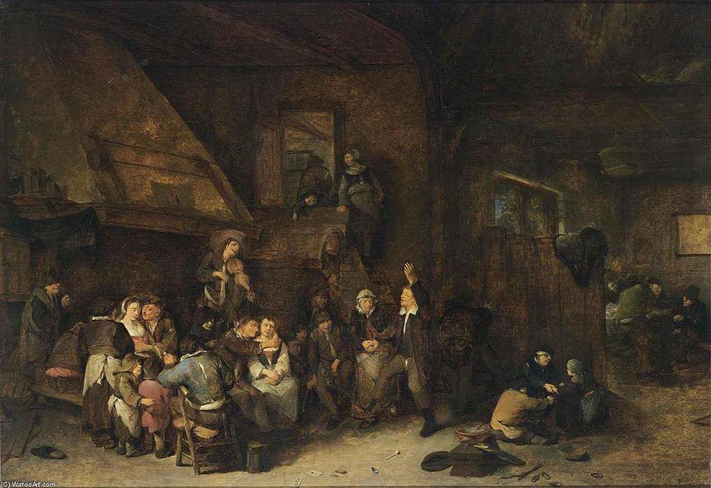 Wikioo.org - The Encyclopedia of Fine Arts - Painting, Artwork by Cornelis Pietersz Bega - Tavern Interior