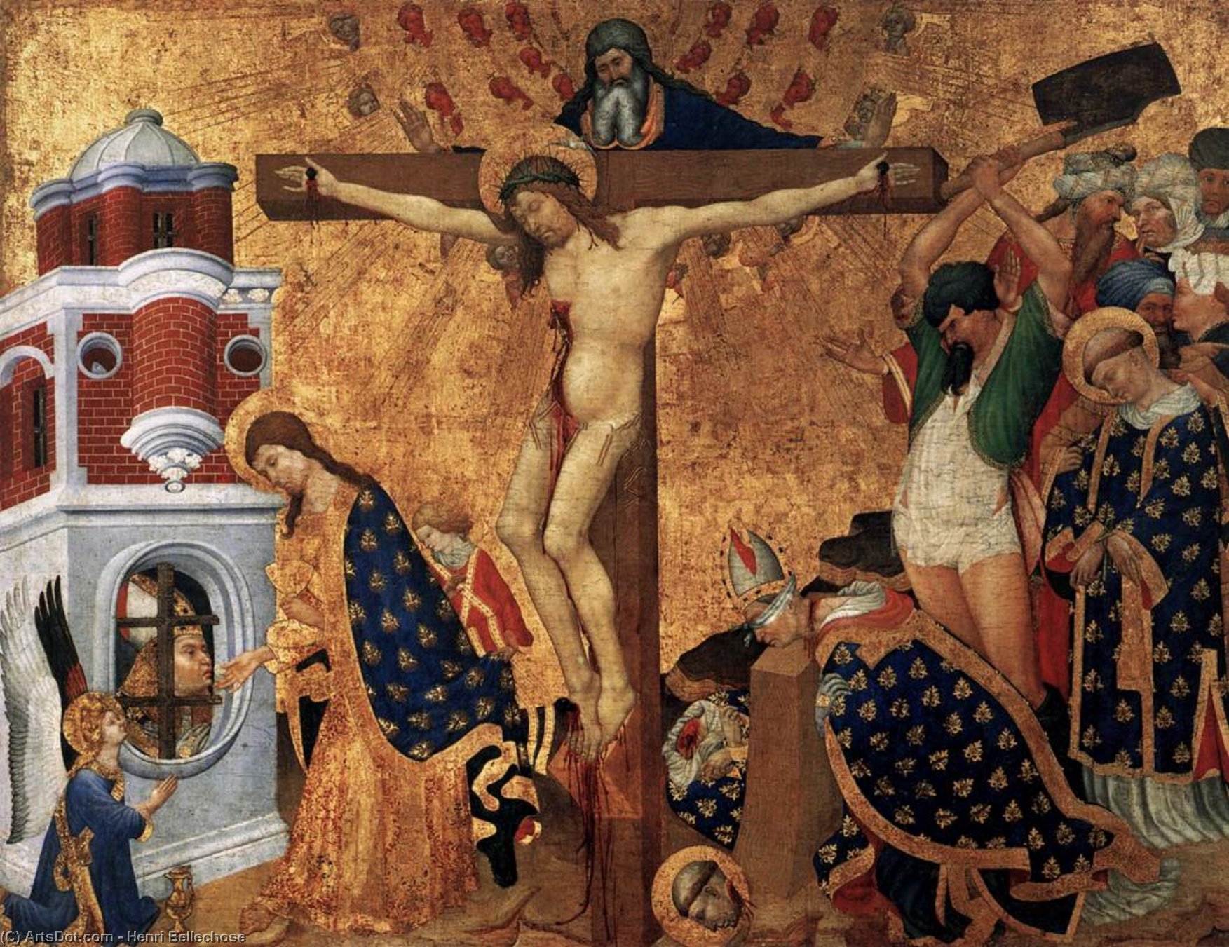 WikiOO.org - Encyclopedia of Fine Arts - Maľba, Artwork Henri Bellechose - Martyrdom of St Denis