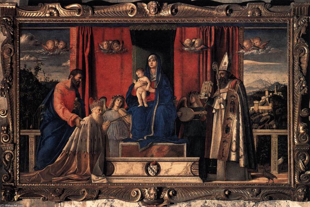 Wikioo.org - The Encyclopedia of Fine Arts - Painting, Artwork by Giovanni Bellini - Barbarigo Altarpiece