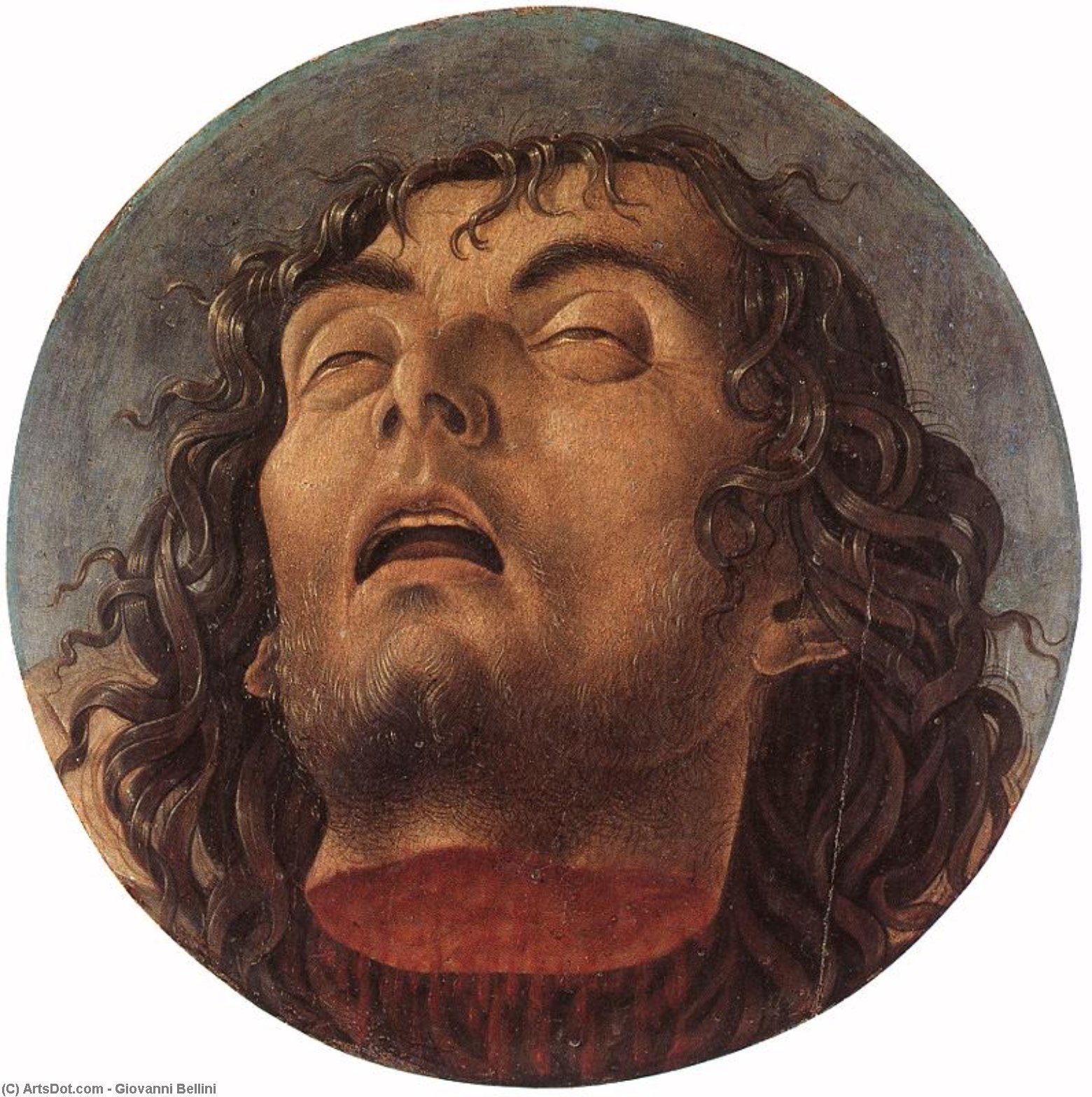 Wikioo.org – L'Enciclopedia delle Belle Arti - Pittura, Opere di Giovanni Bellini - testa di Antartico  battista