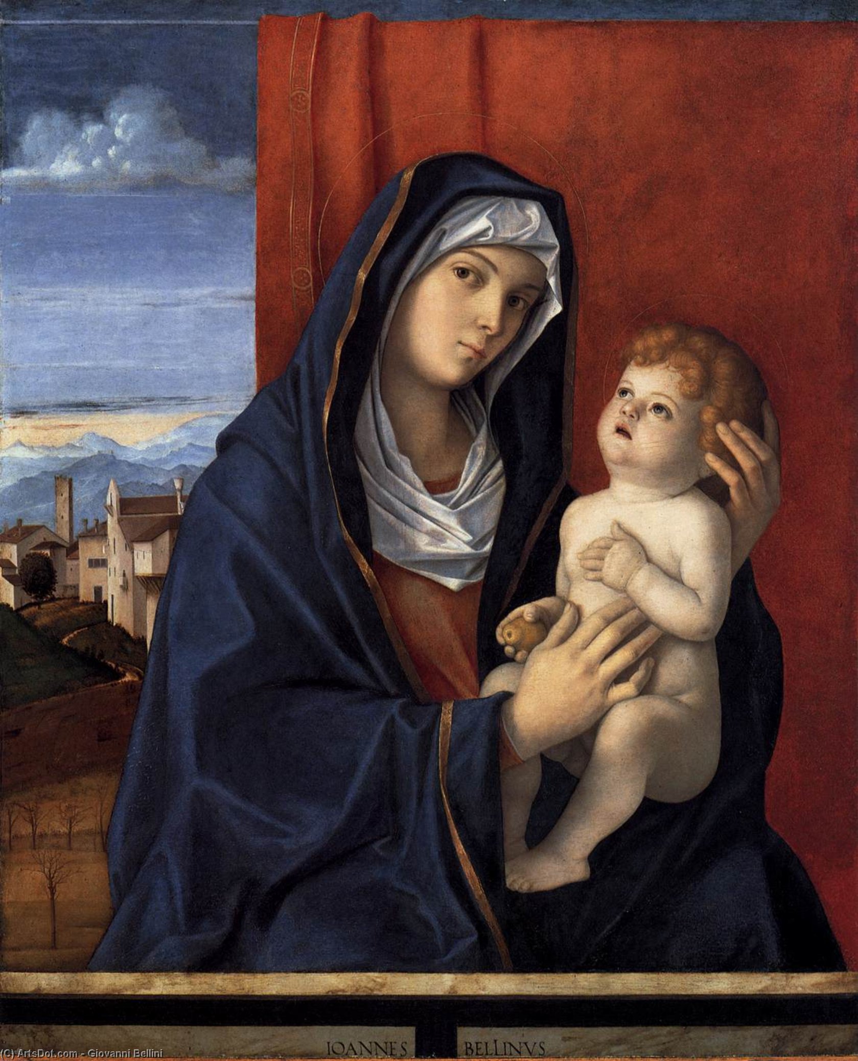 Wikioo.org - The Encyclopedia of Fine Arts - Painting, Artwork by Giovanni Bellini - Madonna and Child (11)