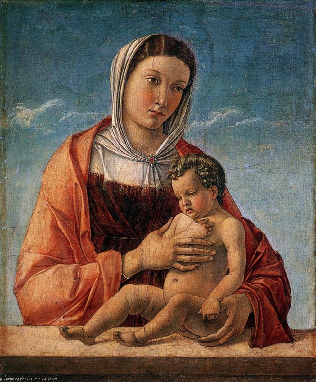 Wikioo.org – La Enciclopedia de las Bellas Artes - Pintura, Obras de arte de Giovanni Bellini - virgen con el niño