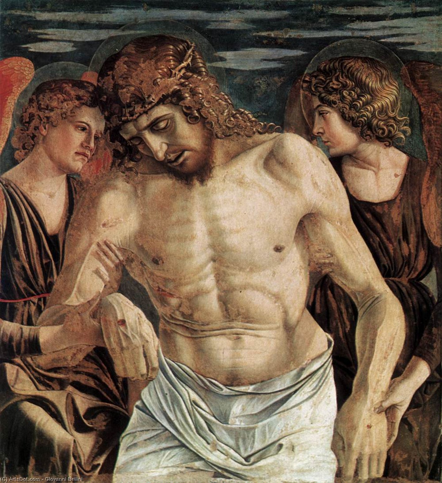 WikiOO.org - Güzel Sanatlar Ansiklopedisi - Resim, Resimler Giovanni Bellini - Polyptych of San Vincenzo Ferreri (detail) (13)