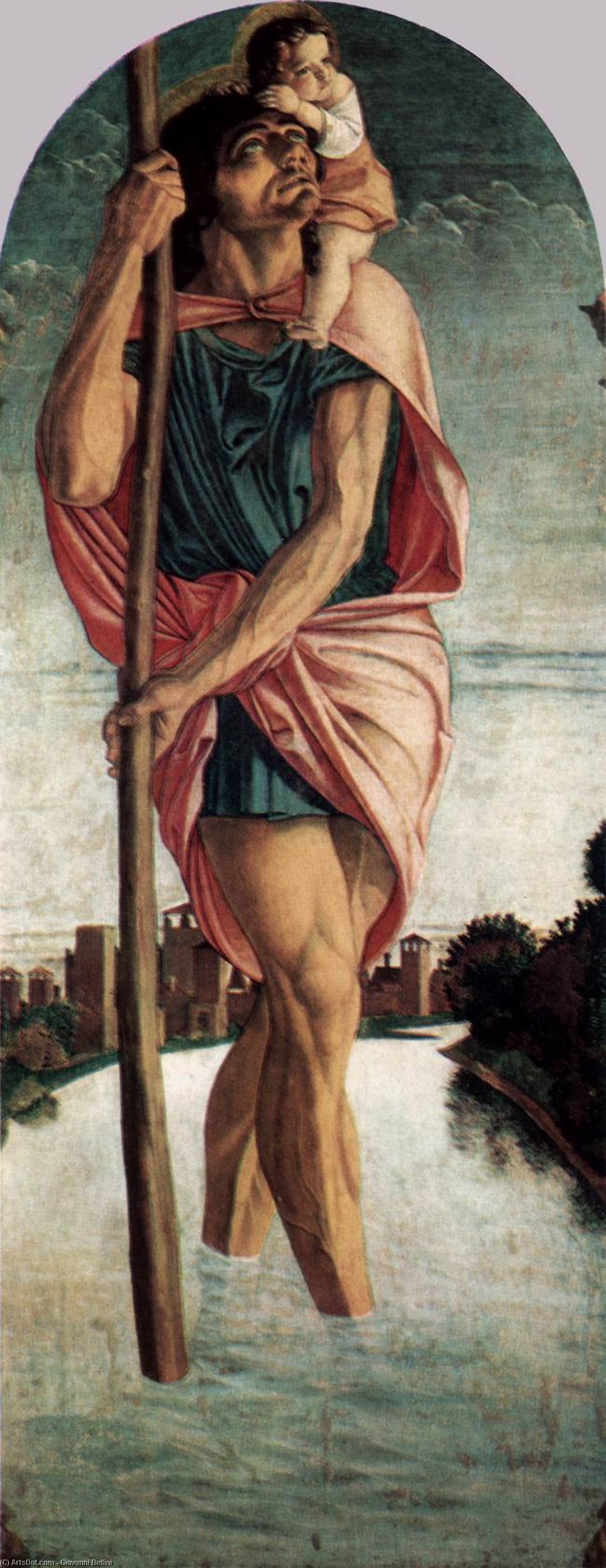 WikiOO.org - 百科事典 - 絵画、アートワーク Giovanni Bellini - サンヴィンチェンツォフェレーリののPolyptych 左  パネル