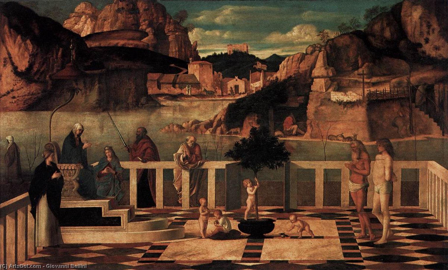 Wikioo.org - The Encyclopedia of Fine Arts - Painting, Artwork by Giovanni Bellini - Sacred Allegory