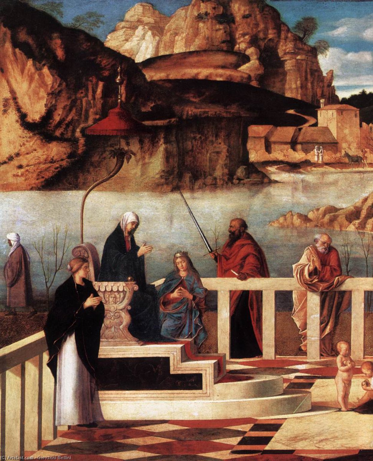 WikiOO.org – 美術百科全書 - 繪畫，作品 Giovanni Bellini - 神圣 寓言  详细
