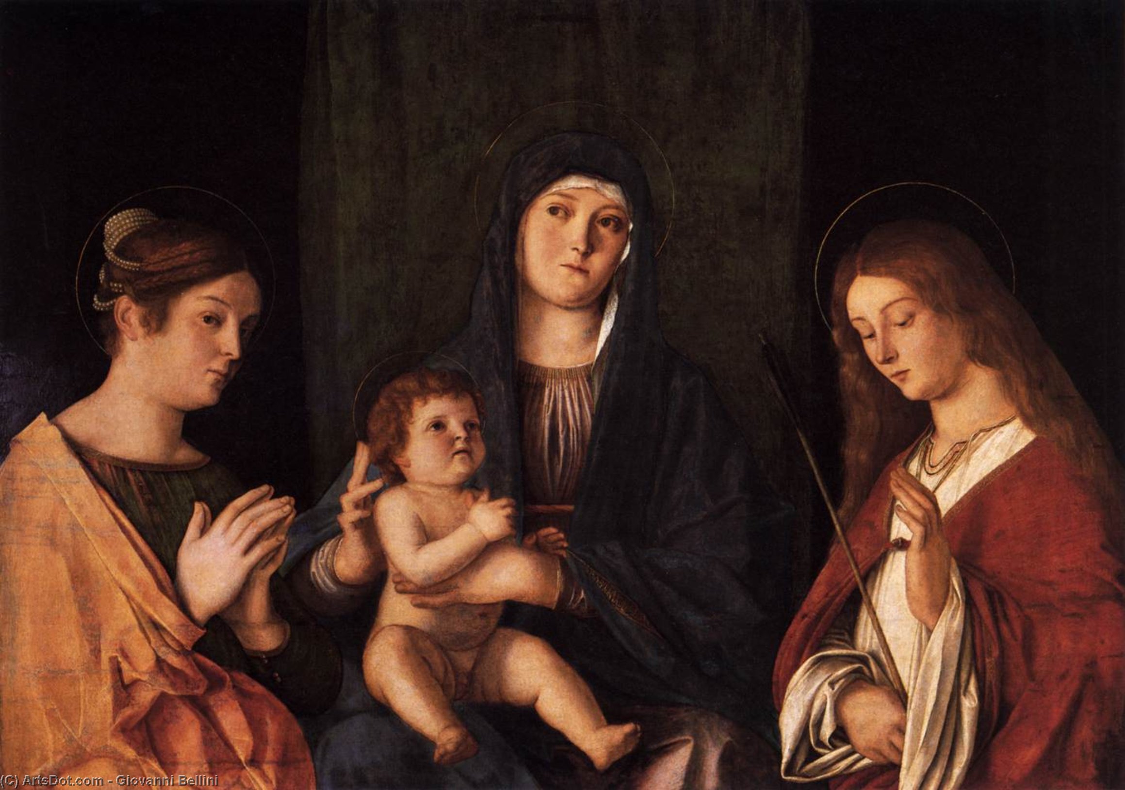 Wikioo.org - The Encyclopedia of Fine Arts - Painting, Artwork by Giovanni Bellini - Sacred Conversation