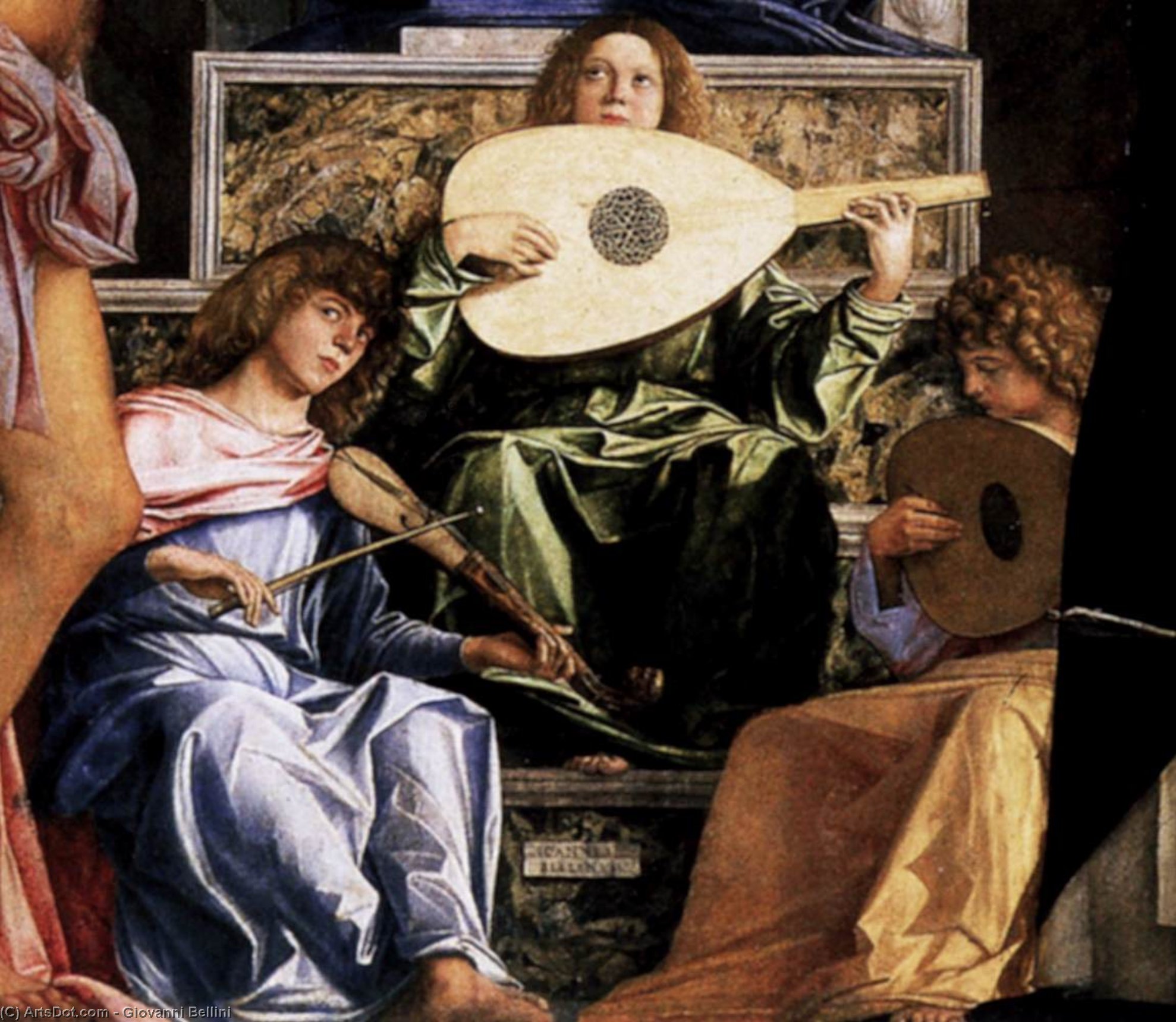 Wikoo.org - موسوعة الفنون الجميلة - اللوحة، العمل الفني Giovanni Bellini - San Giobbe Altarpiece (detail) (12)