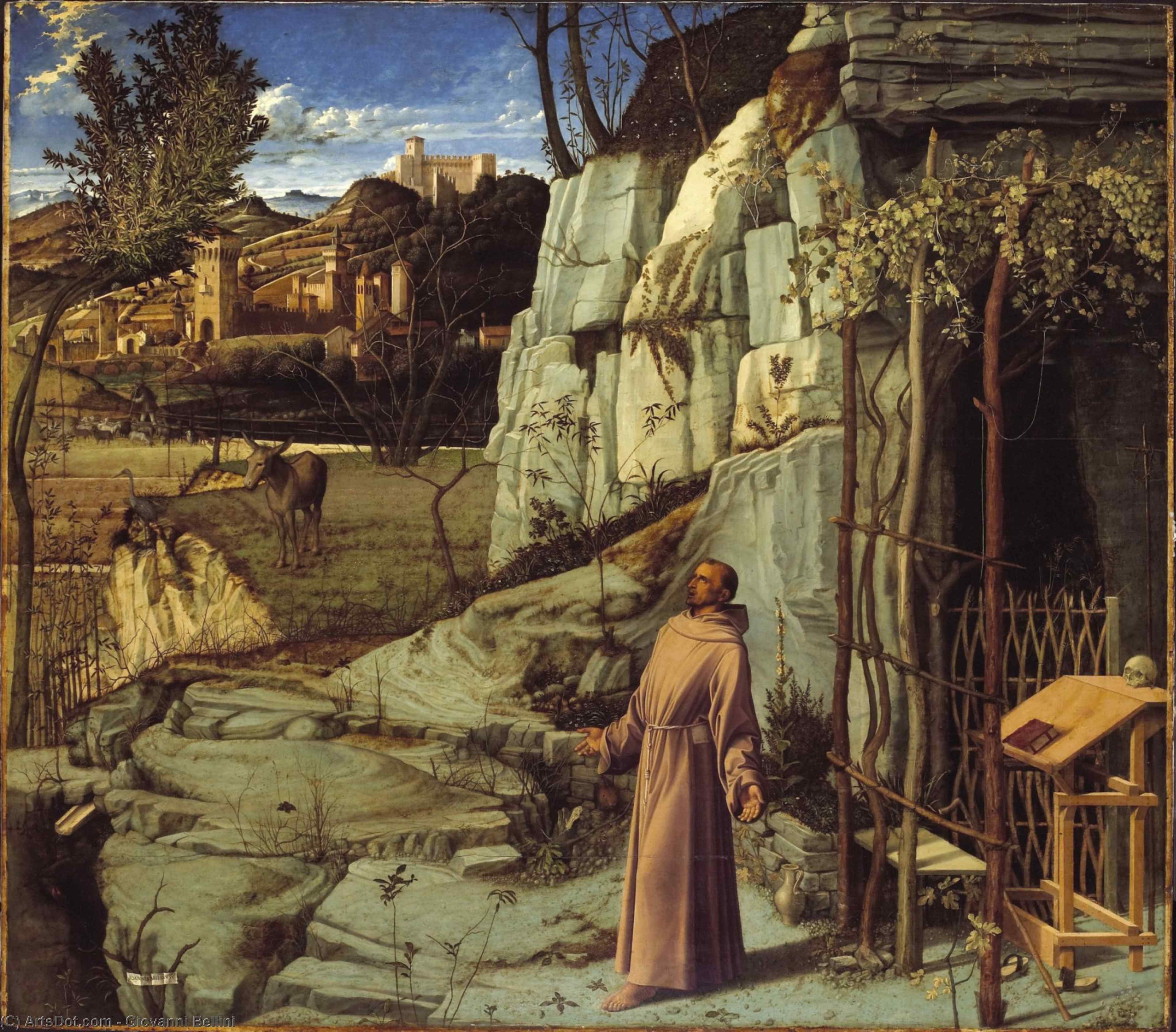 WikiOO.org - Encyclopedia of Fine Arts - Maľba, Artwork Giovanni Bellini - St Francis in Ecstasy