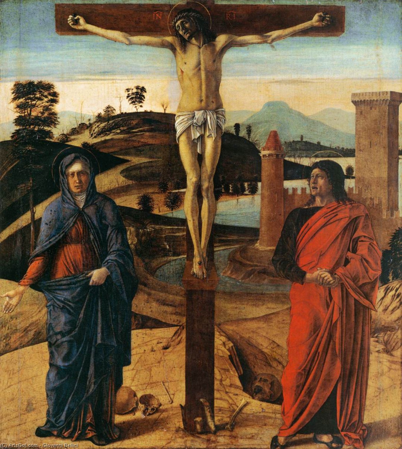 WikiOO.org - Encyclopedia of Fine Arts - Lukisan, Artwork Giovanni Bellini - The Calvary