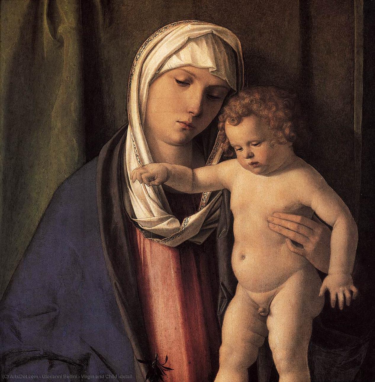 Wikioo.org - The Encyclopedia of Fine Arts - Painting, Artwork by Giovanni Bellini - Virgin and Child (detail)
