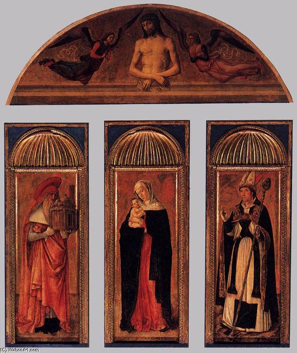 Wikioo.org - The Encyclopedia of Fine Arts - Painting, Artwork by Jacopo Bellini - Triptych of the Virgin
