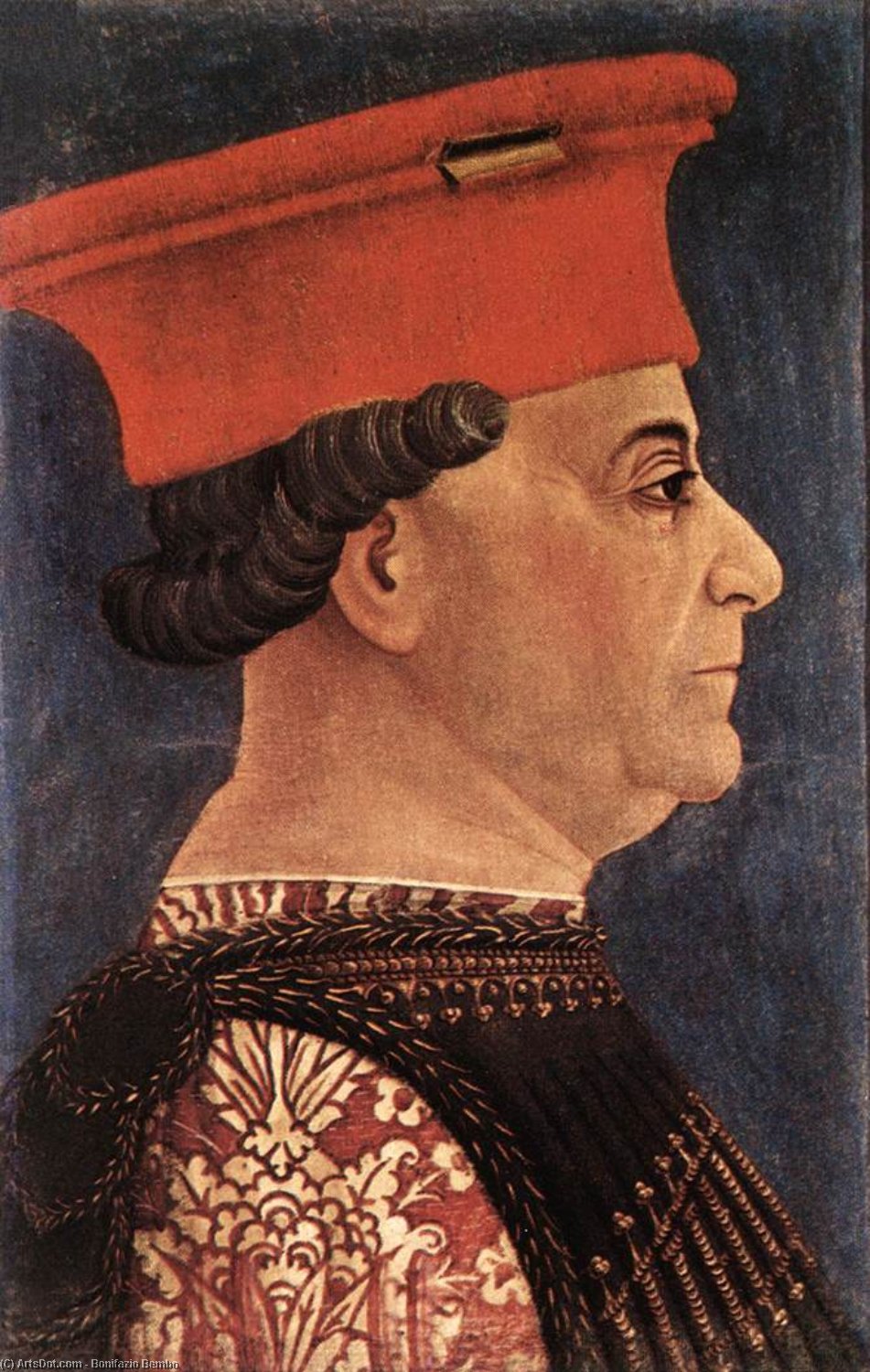 WikiOO.org - אנציקלופדיה לאמנויות יפות - ציור, יצירות אמנות Bonifazio Bembo - Portrait of Francesco Sforza