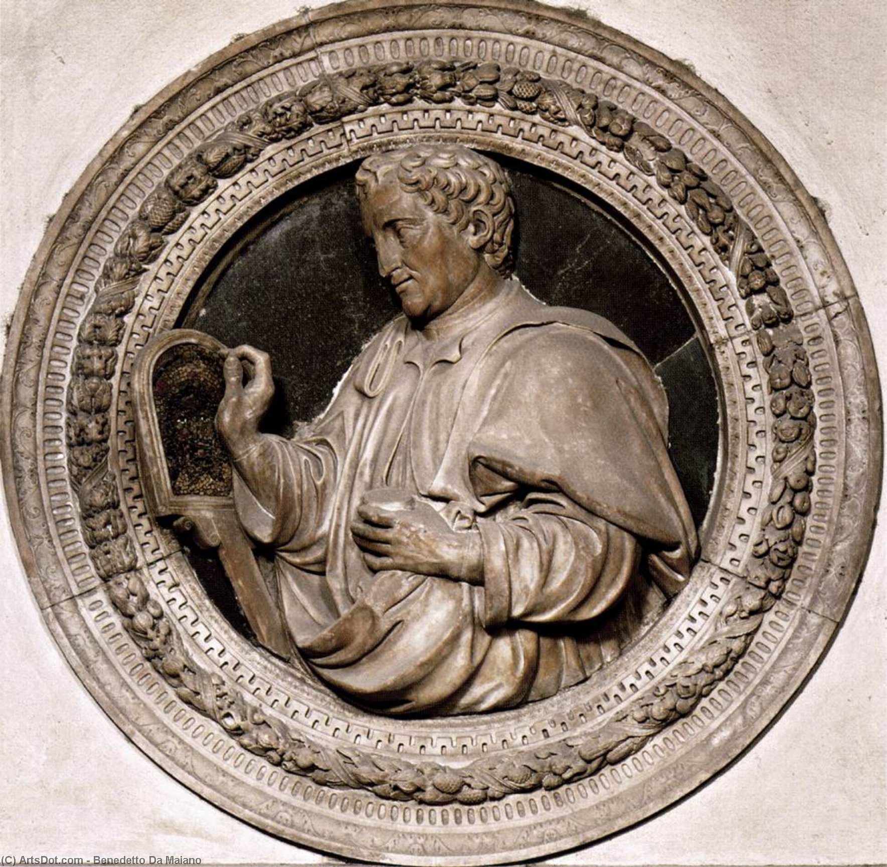 WikiOO.org - Encyclopedia of Fine Arts - Lukisan, Artwork Benedetto Da Maiano - Giotto Epitaph