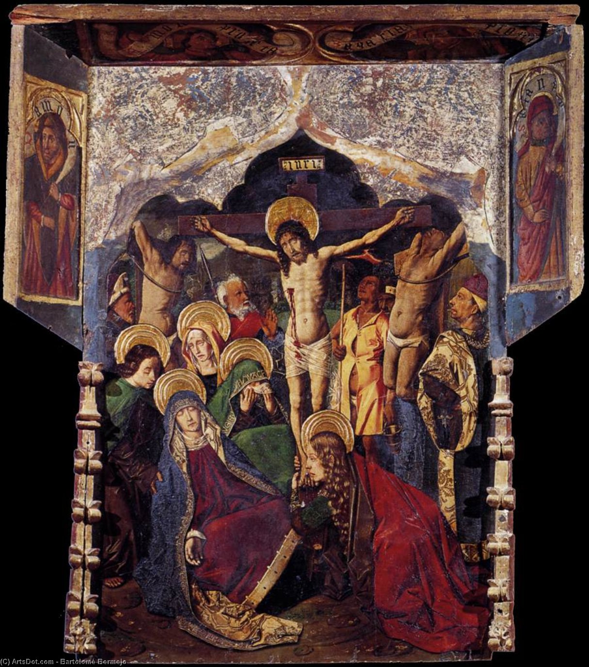 Wikioo.org – L'Encyclopédie des Beaux Arts - Peinture, Oeuvre de Bartolomé Bermejo - Crucifixion