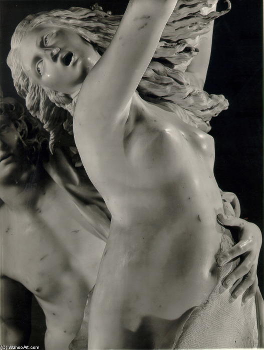 Wikioo.org - สารานุกรมวิจิตรศิลป์ - จิตรกรรม Gian Lorenzo Bernini - Apollo and Daphne (detail)