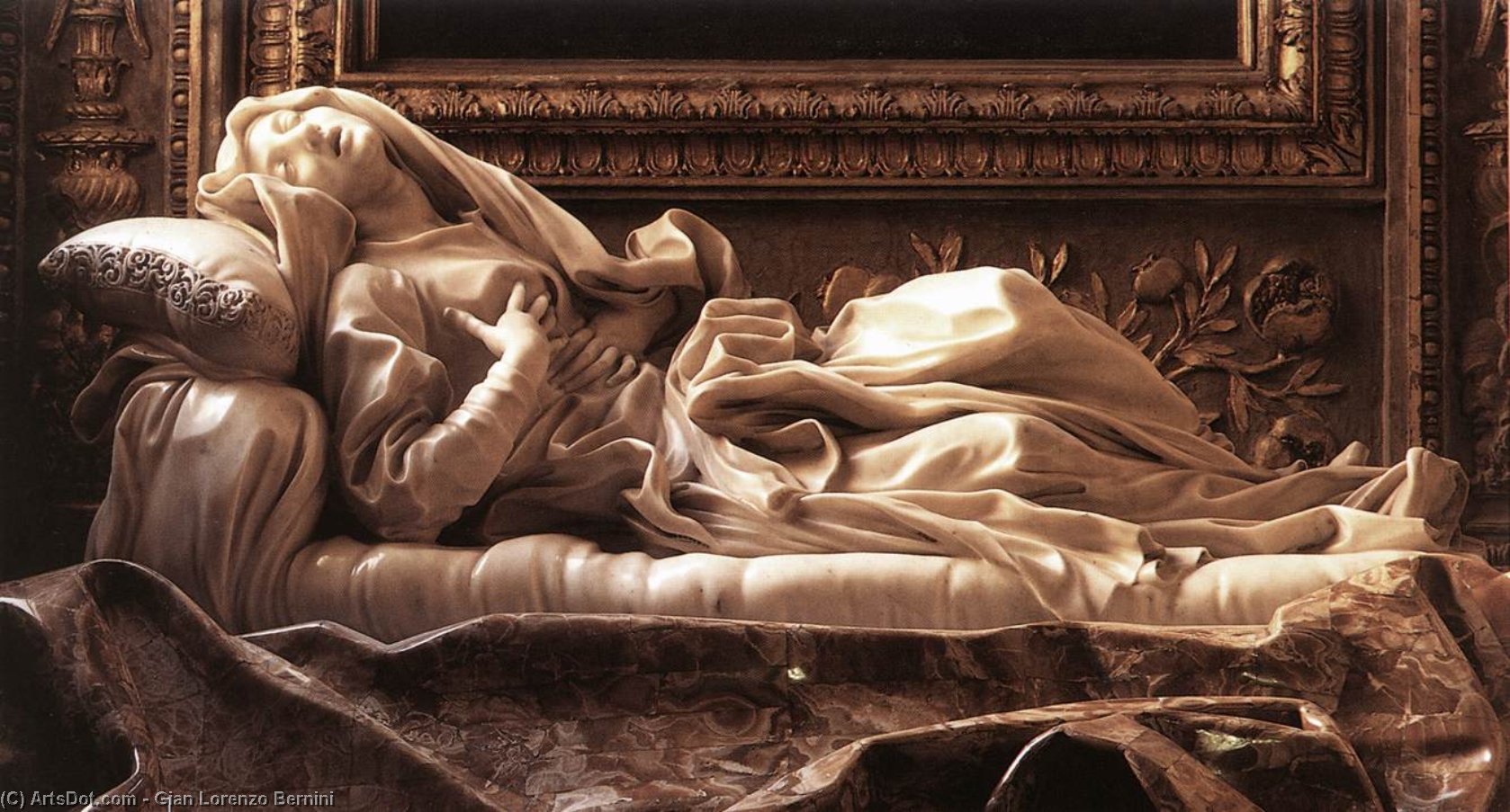 WikiOO.org - Энциклопедия изобразительного искусства - Живопись, Картины  Gian Lorenzo Bernini - беата ludovica albertoni