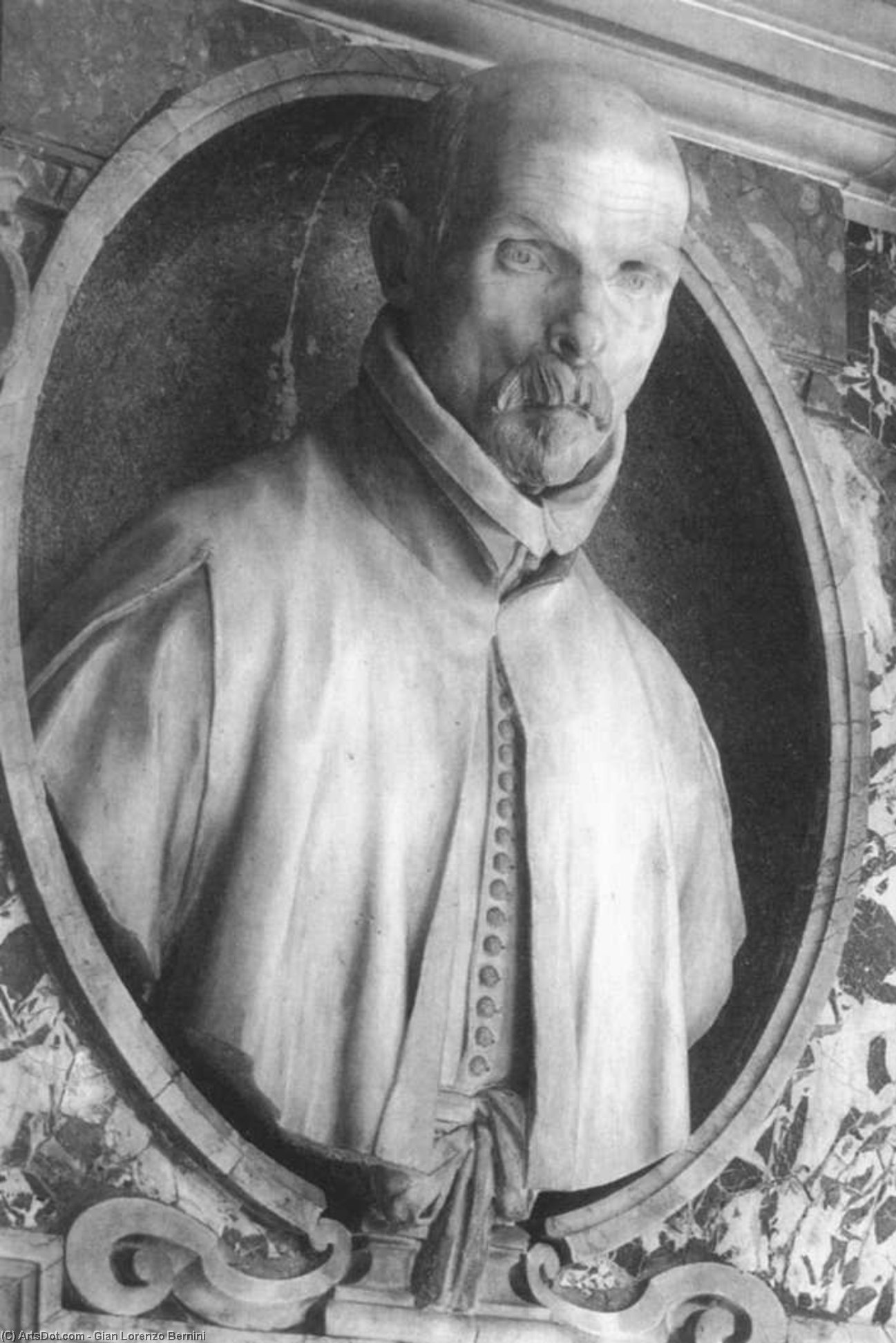 WikiOO.org - Encyclopedia of Fine Arts - Lukisan, Artwork Gian Lorenzo Bernini - Bust of Monsignor Pedro de Foix Montoya