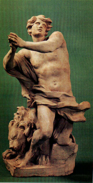 WikiOO.org - אנציקלופדיה לאמנויות יפות - ציור, יצירות אמנות Gian Lorenzo Bernini - Daniel and the Lion