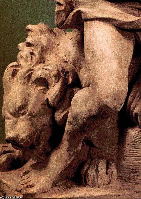 Wikioo.org – L'Encyclopédie des Beaux Arts - Peinture, Oeuvre de Gian Lorenzo Bernini - Daniel et le Lion (détail)