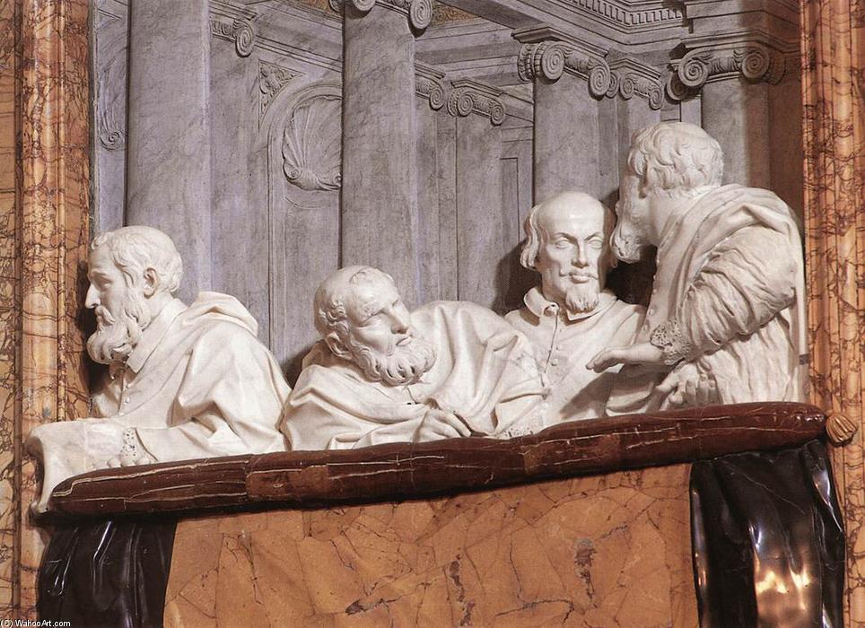 WikiOO.org - Encyclopedia of Fine Arts - Lukisan, Artwork Gian Lorenzo Bernini - Loggia of the Founders