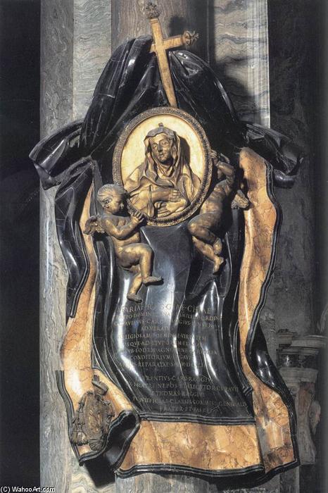 Wikioo.org - The Encyclopedia of Fine Arts - Painting, Artwork by Gian Lorenzo Bernini - Memorial to Maria Raggi